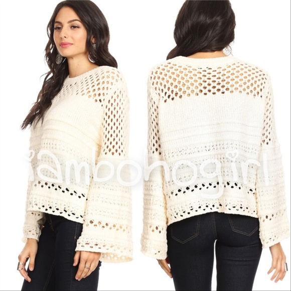 CHENILLE SWEATER - CREAM - Picture 2 of 4